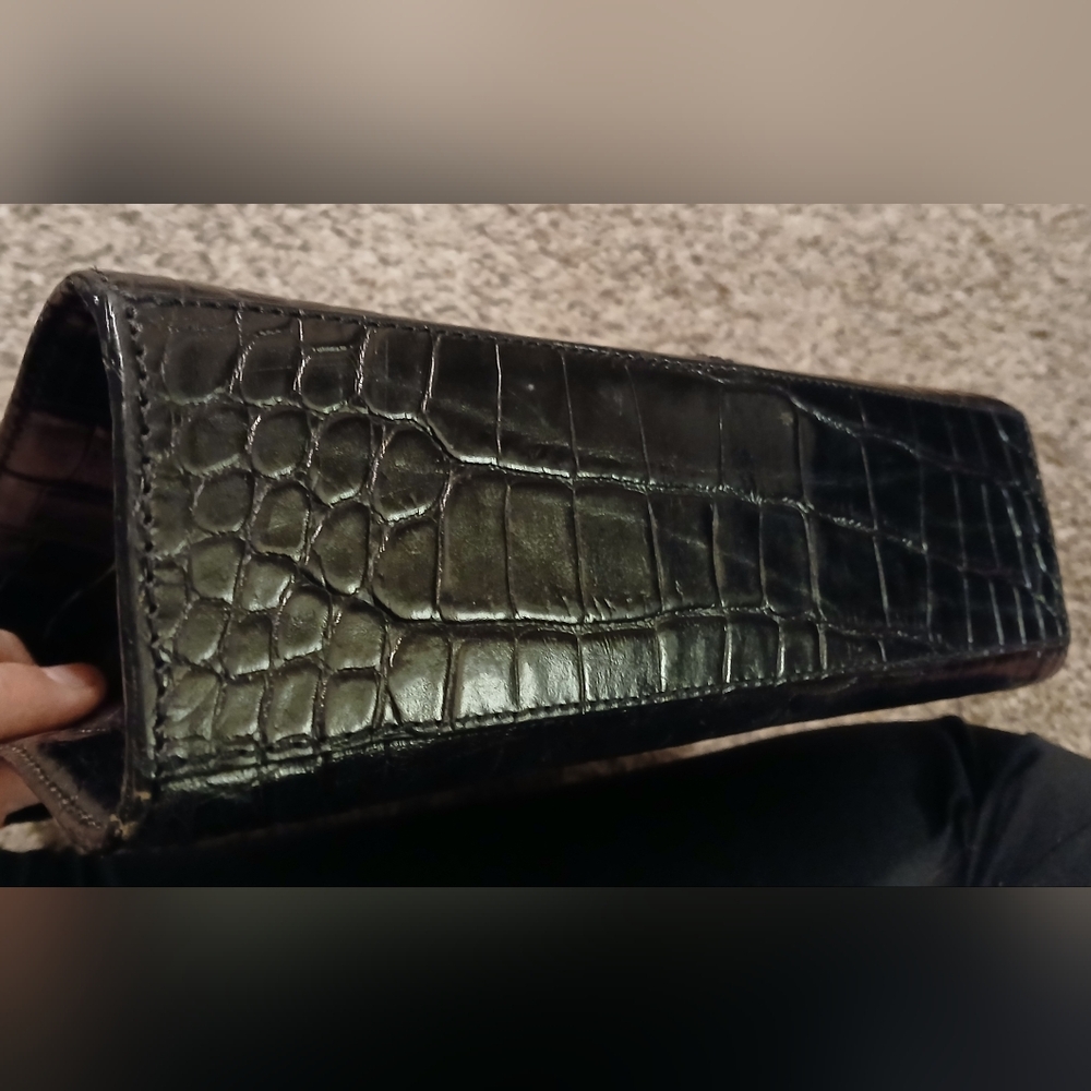 🖤 Vintage Valerie Stevens Croc Embossed “Kelly” Style Satchel 🖤 - Picture 4 of 15